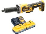 Smerigliatrice Diritta A Batteria Dewalt Dcg 426 H2 18 V Brushless + 2 Batterie Powerstack 5,0 Ah + Caricabatterie