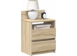 Vidaxl Comodini 2 Pezzi Con 2 Cassetti Rovere Sonoma 40X33X60 Cm