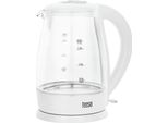 Teesa TSA1511W Bollitore In Vetro 1,7L, 2200W, Bianco