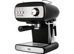 Teesa TSA4009 Macchina Da Caffè A Leva Aroma 400, 850 W, 15 Bar, 1,2 L, Nero E Argento