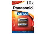 20X Panasonic CR123A Photobatterie - (10X 2Er Blister)