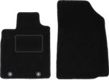 Wielganizator Tappetini Auto Velours Anteriori Adatto Per Dacia Logan Ii (2012-, Berlina, Station Wagon) Neri, Set 2 Pz, Con Fissaggi