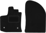 Wielganizator Tappetini Auto Velours Anteriori Adatto Per Dacia Lodgy (2012-, Minivan) Neri, Set 2 Pz, Con Fissaggi