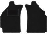 Wielganizator Tappetini Auto Velours Anteriori Adatto Per Chevrolet Matiz (2004-2009, Hatchback) Neri, Set 2 Pz, Con Fissaggi