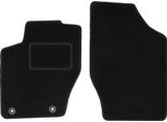 Wielganizator Tappetini Auto Velours Anteriori Adatto Per Citroen C4 I (2004-2010, Coupé, Hatchback) Neri, Set 2 Pz, Con Fissaggi