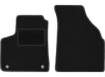 Wielganizator Tappetini Auto Velours Anteriori Adatto Per Chevrolet Tacuma (2000-2011, Minivan) Neri, Set 2 Pz, Con Fissaggi