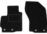 Wielganizator Tappetini Auto Velours Anteriori Adatto Per Mitsubishi Outlander Ii (2006-2013, Crossover) Neri, Set 2 Pz, Con Fissaggi