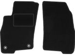Wielganizator Tappetini Auto Velours Anteriori Adatto Per Fiat Grande Punto (2005-2009, Hatchback) Neri, Set 2 Pz, Con Fissaggi
