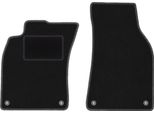 Wielganizator Tappetini Auto Velours Anteriori Adatto Per Audi A6 C6 (2004-2006, Berlina, Station Wagon, Avant) Neri, Set 2 Pz, Con Fissaggi