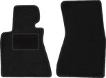 Wielganizator Tappetini Auto Velours Anteriori Adatto Per Bmw 7 E65 (2001-2008, Berlina) Neri, Set 2 Pz, Con Fissaggi