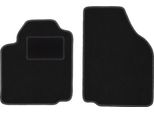 Wielganizator Tappetini Auto Velours Anteriori Adatto Per Ford Fiesta MK4 (1995-1999, Hatchback) Neri, Set 2 Pz, Con Fissaggi