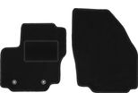 Wielganizator Tappetini Auto Velours Anteriori Adatto Per Ford Galaxy MK2 (2006-2011, Minivan) Neri, Set 2 Pz, Con Fissaggi