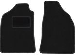 Wielganizator Tappetini Auto Velours Anteriori Adatto Per Ford Ranger MK2 (2007-2012, Pickup) Neri, Set 2 Pz, Con Fissaggi