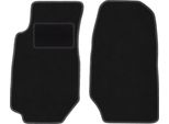 Wielganizator Tappetini Auto Velours Anteriori Adatto Per Ford Granada (1972-1985, Berlina) Neri, Set 2 Pz, Con Fissaggi