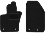 Wielganizator Tappetini Auto Velours Anteriori Adatto Per Fiat 500X (2014-2018, Crossover) Neri, Set 2 Pz, Con Fissaggi