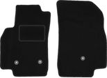 Wielganizator Tappetini Auto Velours Anteriori Adatto Per Opel Karl (2015-, Hatchback) Neri, Set 2 Pz, Con Fissaggi