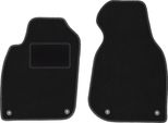 Wielganizator Tappetini Auto Velours Anteriori Adatto Per Audi A6 C5 Fl (2001-2004, Berlina, Station Wagon, Avant) Neri, Set 2 Pz, Con Fissaggi