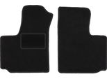 Wielganizator Tappetini Auto Velours Anteriori Adatto Per Fiat Doblo I (2000-2009, Furgoncino) Neri, Set 2 Pz, Con Fissaggi