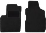 Wielganizator Tappetini Auto Velours Anteriori Adatto Per Fiat Panda Ii (2002-2010, Hatchback) Neri, Set 2 Pz, Con Fissaggi