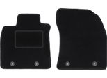 Wielganizator Tappetini Auto Velours Anteriori Adatto Per Toyota Avensis Iii T27 (2009-2018, Station Wagon, Liftback, Berlina) Neri, Set 2 Pz, Con Fissaggi