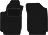Wielganizator Tappetini Auto Velours Anteriori Adatto Per Fiat Stilo (2000-2008, Hatchback, Station Wagon) Neri, Set 2 Pz, Con Fissaggi