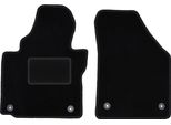 Wielganizator Tappetini Auto Velours Anteriori Adatto Per Volkswagen Touran I (2004-2010, Minivan) Neri, Set 2 Pz, Con Fissaggi