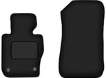 Wielganizator Tappetini Auto Velours Anteriori Adatto Per Bmw 3 E91 Xdrive (2004-2011, Station Wagon, Touring) Neri, Set 2 Pz, Con Fissaggi