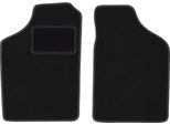 Wielganizator Tappetini Auto Velours Anteriori Adatto Per Volkswagen Polo Ii (1981-1992, Coupé, Hatchback, Berlina) Neri, Set 2 Pz, Con Fissaggi