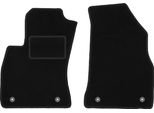 Wielganizator Tappetini Auto Velours Anteriori Adatto Per Opel Combo D (2011-2018, 0) Neri, Set 2 Pz, Con Fissaggi