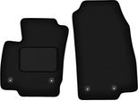 Wielganizator Tappetini Auto Velours Anteriori Adatto Per Ford B-MAX (2012-2017, Minivan) Neri, Set 2 Pz, Con Fissaggi