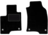 Wielganizator Tappetini Auto Velours Anteriori Adatto Per Fiat Panda Iii (2012-, Hatchback) Neri, Set 2 Pz, Con Fissaggi