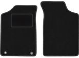 Wielganizator Tappetini Auto Velours Anteriori Adatto Per Peugeot 106 (1991-2003, Hatchback) Neri, Set 2 Pz, Con Fissaggi