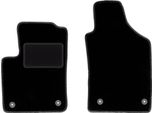 Wielganizator Tappetini Auto Velours Anteriori Adatto Per Fiat 500 Fl (2013-2019, Hatchback) Neri, Set 2 Pz, Con Fissaggi