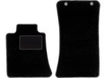 Wielganizator Tappetini Auto Velours Anteriori Adatto Per Alfa Romeo Giulia 2X4 (2WD) (2016-, Berlina) Neri, Set 2 Pz, Con Fissaggi