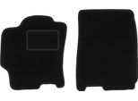 Wielganizator Tappetini Auto Velours Anteriori Adatto Per Mazda 323 Bj (1998-2003, Berlina, Hatchback, Station Wagon, Kombi) Neri, Set 2 Pz, Con Fissaggi
