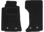 Wielganizator Tappetini Auto Velours Anteriori Adatto Per Mazda MX-5 Iii (2005-2015, Cabriolet) Neri, Set 2 Pz, Con Fissaggi