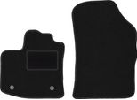 Wielganizator Tappetini Auto Velours Anteriori Adatto Per Dacia Dokker (2013-, Minivan) Neri, Set 2 Pz, Con Fissaggi