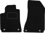 Wielganizator Tappetini Auto Velours Anteriori Adatto Per Alfa Romeo Brera (2005-2010, Coupé) Neri, Set 2 Pz, Con Fissaggi