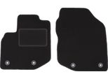 Wielganizator Tappetini Auto Velours Anteriori Adatto Per Honda Jazz Iii (2011-2014, Hatchback) Neri, Set 2 Pz, Con Fissaggi