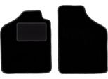 Wielganizator Tappetini Auto Velours Anteriori Adatto Per Fiat Uno (1983-2001, Hatchback) Neri, Set 2 Pz, Con Fissaggi