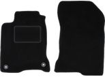 Wielganizator Tappetini Auto Velours Anteriori Adatto Per Renault Laguna Iii (2007-2015, Coupé) Neri, Set 2 Pz, Con Fissaggi