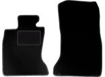 Wielganizator Tappetini Auto Velours Anteriori Adatto Per Bmw 7 F02 (2008-2015, Berlina) Neri, Set 2 Pz, Con Fissaggi
