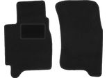 Wielganizator Tappetini Auto Velours Anteriori Adatto Per Subaru Outback Ii (1999-2004, Station Wagon, Berlina) Neri, Set 2 Pz, Con Fissaggi