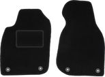 Wielganizator Tappetini Auto Velours Anteriori Adatto Per Audi A6 C5 (1997-2005, Avant, Station Wagon, Berlina, Quattro, Allroad) Neri, Set 2 Pz, Con Fissaggi