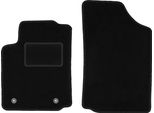 Wielganizator Tappetini Auto Velours Anteriori Adatto Per Citroen C2 (2003-2009, Hatchback) Neri, Set 2 Pz, Con Fissaggi