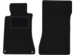 Wielganizator Tappetini Auto Velours Anteriori Adatto Per Mercedes Clk W209 (1997-2009, Coupé) Neri, Set 2 Pz, Con Fissaggi