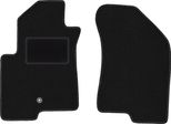 Wielganizator Tappetini Auto Velours Anteriori Adatto Per Jeep Compass MK49 (2007-2017, Suv) Neri, Set 2 Pz, Con Fissaggi