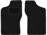 Wielganizator Tappetini Auto Velours Anteriori Adatto Per Fiat Cinquecento (1991-1998, Hatchback) Neri, Set 2 Pz, Con Fissaggi