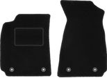 Wielganizator Tappetini Auto Velours Anteriori Adatto Per Audi A4 B5 Fl (1999-2001, Berlina, Station Wagon, Avant) Neri, Set 2 Pz, Con Fissaggi