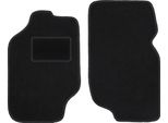 Wielganizator Tappetini Auto Velours Anteriori Adatto Per Rover 200 (2000-2005, Hatchback) Neri, Set 2 Pz, Con Fissaggi